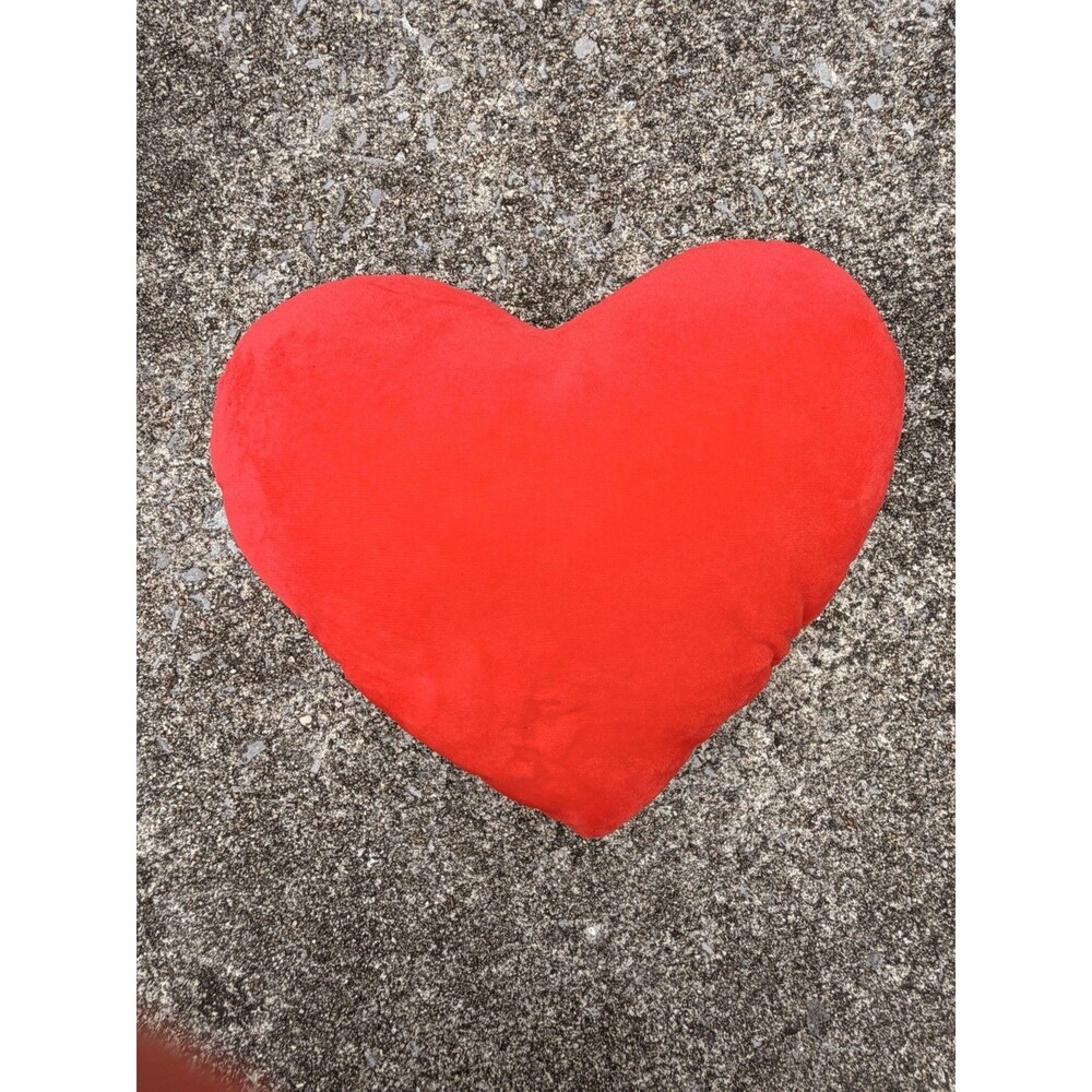 Cute Plush Red Heart Pillow Love Pillow Cushion Toy Throw Pillows for Kids SU